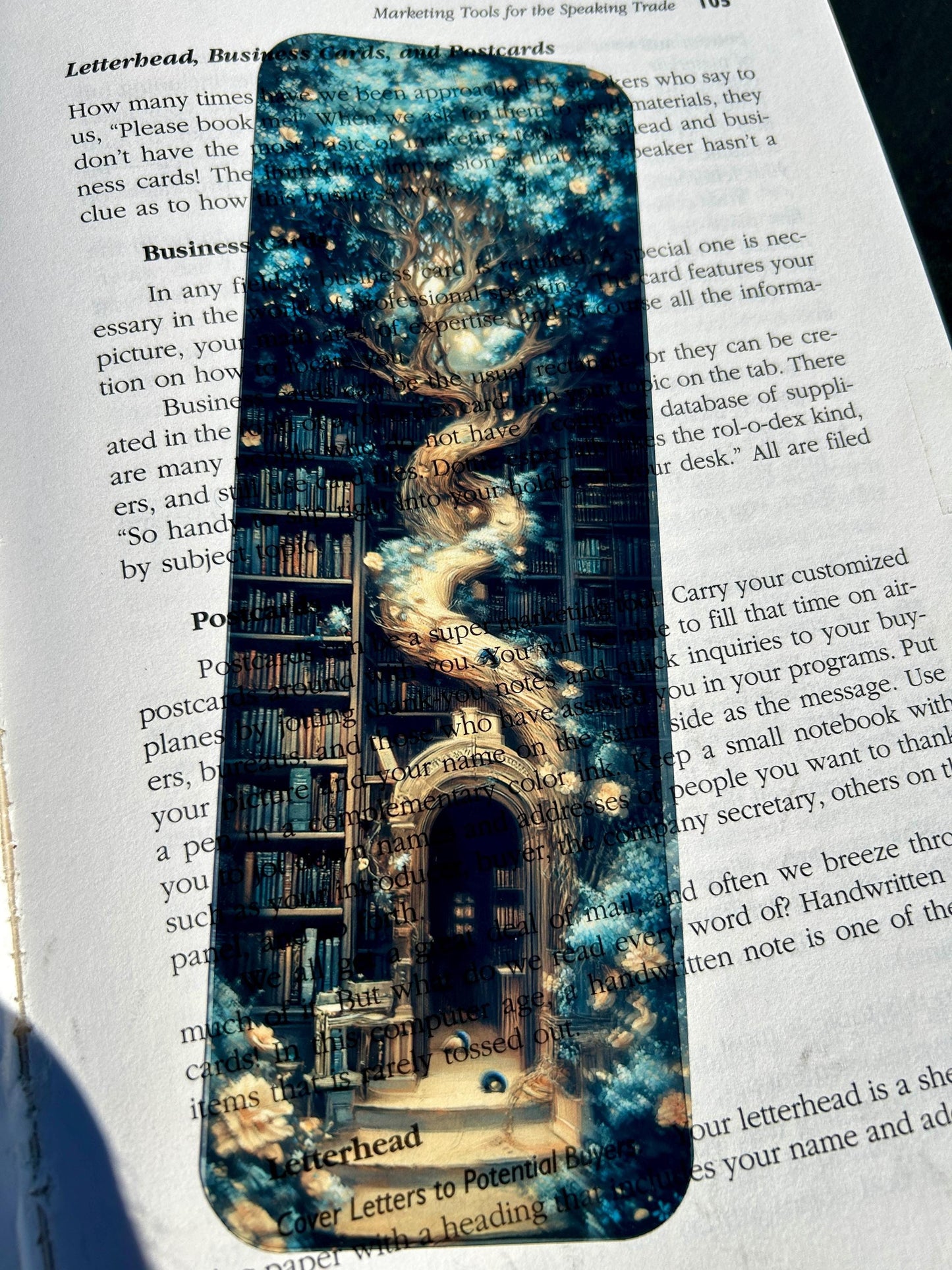Grand Library Tree Bookmark