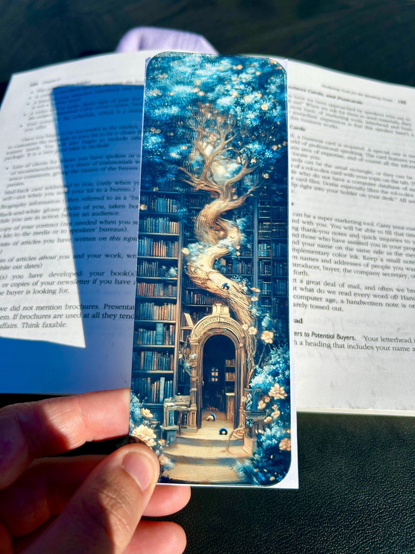 Grand Library Tree Bookmark