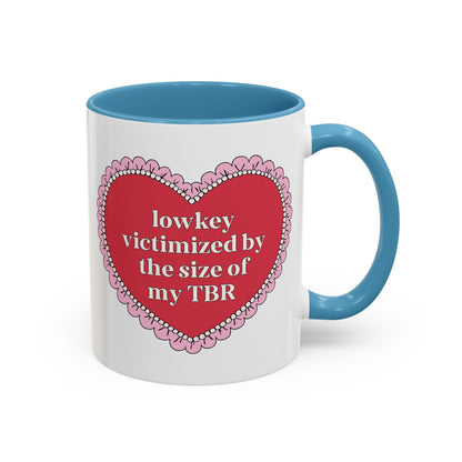 Lowkey Victimized by the Size of My TBR Coffee Mug