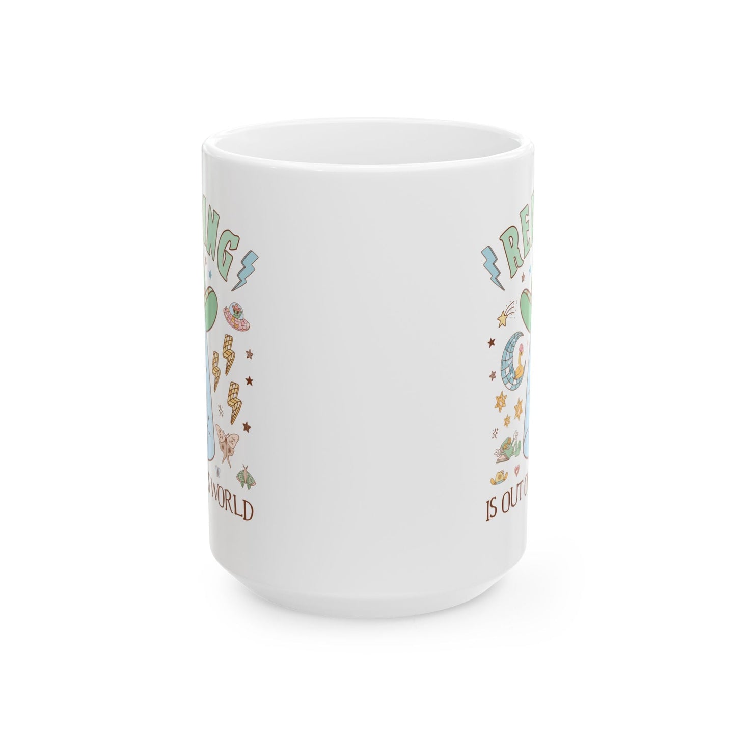 Reading is Out of This World: Funny Alien Mug