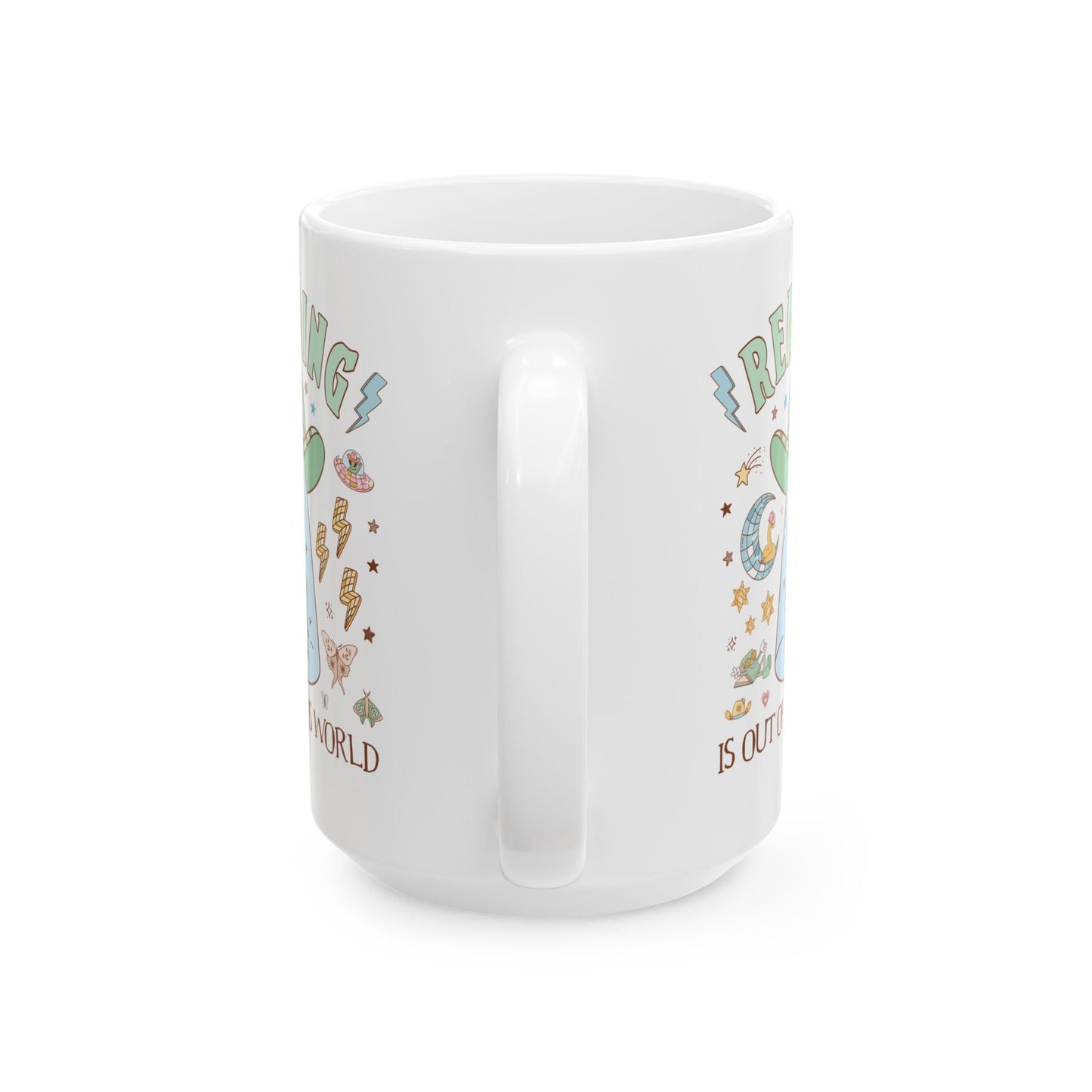 Reading is Out of This World: Funny Alien Mug